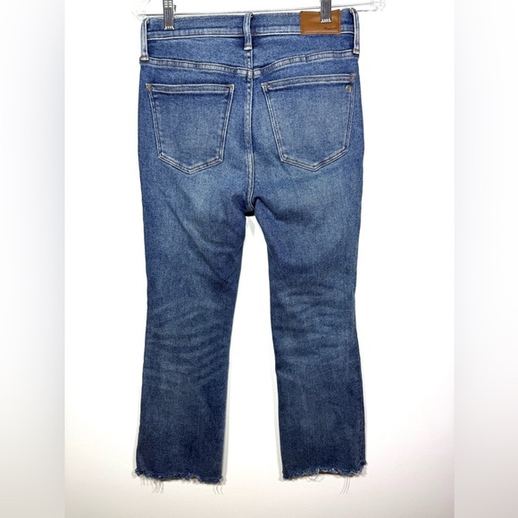 Madewell Cali Demi Boot Jeans Raw Hem - Picture 6 of 7